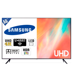 Pantalla Samsung Smart TV UN55AU7000 55 pulg. Ultra HD 4K