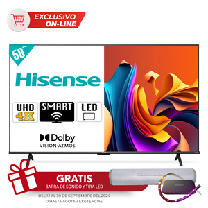 Pantalla Hisense Smart TV 50QD6N QLED 50 pulg. Ultra HD 4K