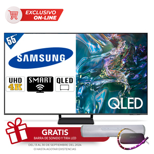 Pantalla Samsung Smart TV Q65D QLED 55 pulg. Ultra HD 4K 