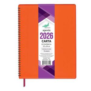Agenda Semanal Carta 2026 Hazel Naranja Agenda Semanal Carta 2026 Hazel Naranja