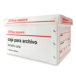 Caja para Archivo Oficio Office Depot Plástico Blanco | Office Depot Mexico