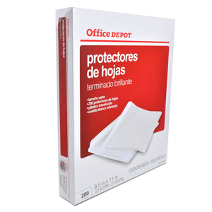 Protectores de Hojas Carta Office Depot Traslúcido mate 200 piezas | Office  Depot Mexico