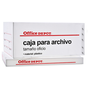 Caja para Archivo Carta Office Depot Plástico Blanco | Office Depot Mexico