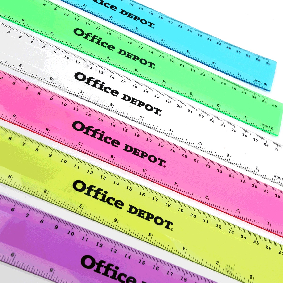 Regla Flexible de 30 cm Office Depot Plástico Colores surtidos | Office  Depot Mexico