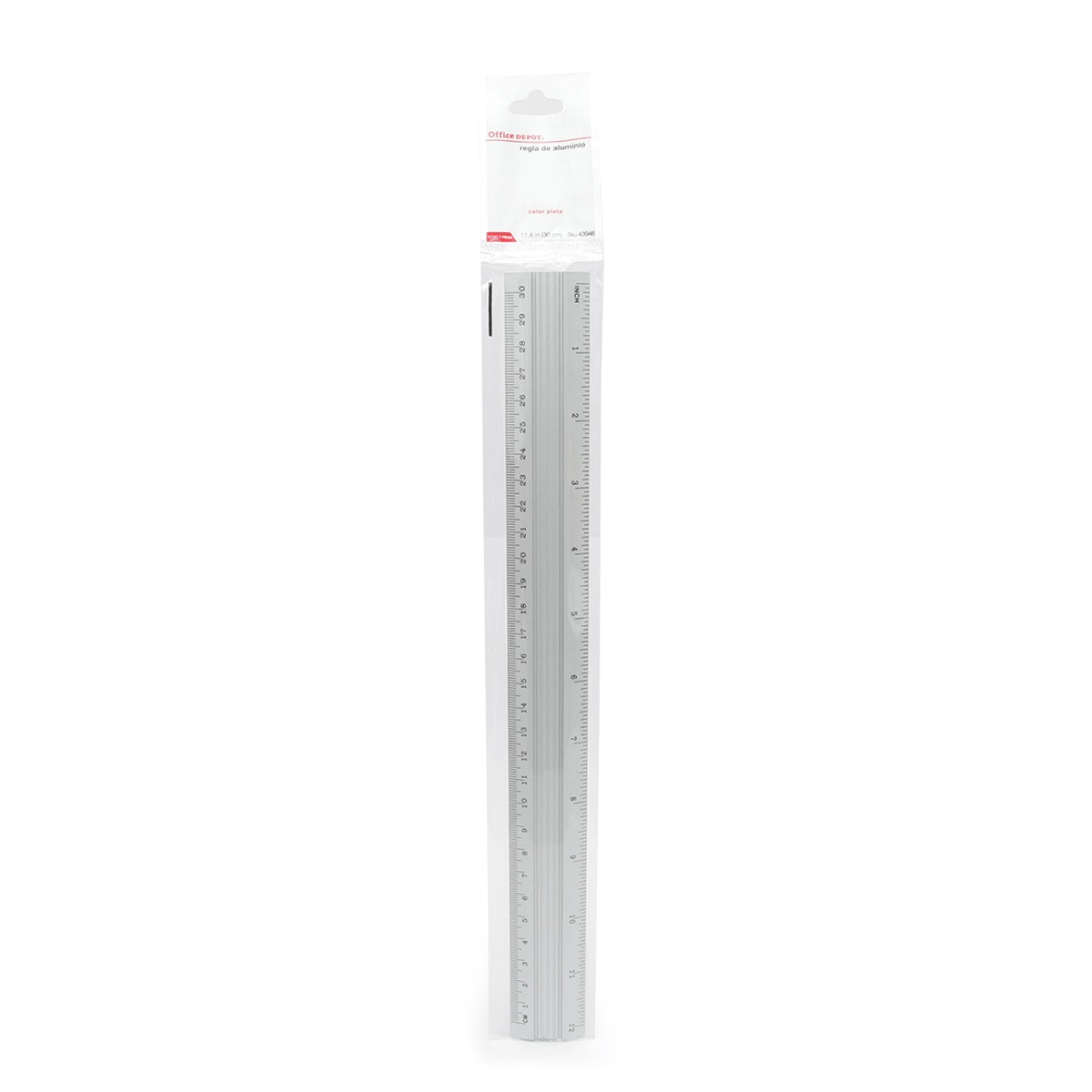 Regla de 30 cm Office Depot Aluminio | Office Depot Mexico