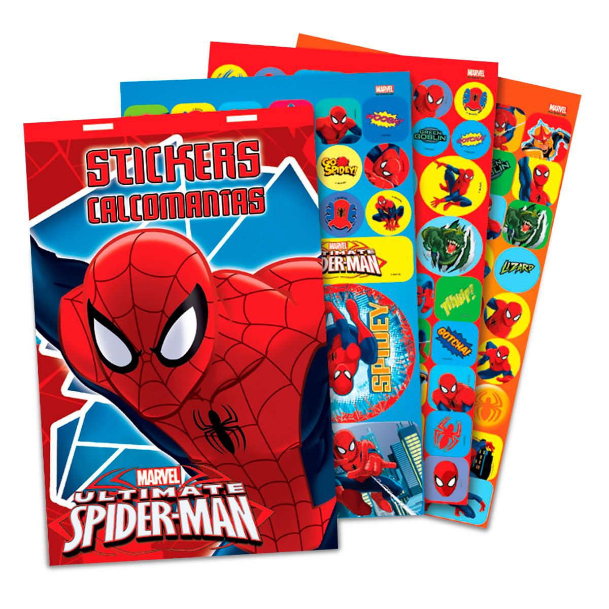 Libro para pintar Giga Block con pegatinas Spiderman 