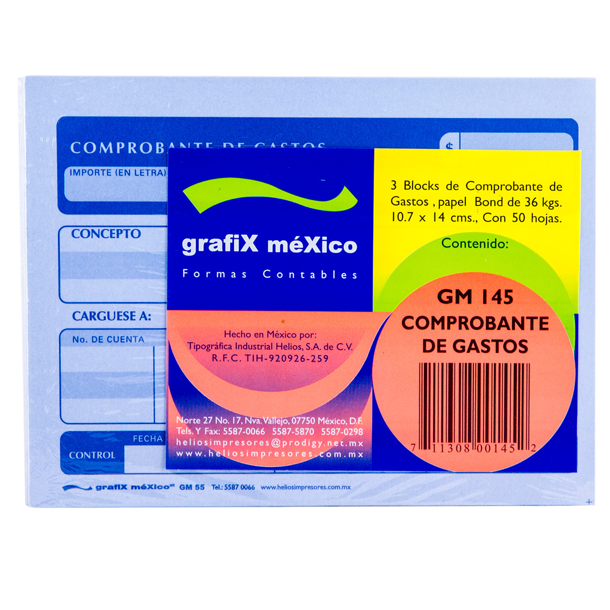 COMPROBANTE DE GASTOS GRAFIX (50 HOJAS, 3 PZS.) | Office Depot Mexico