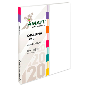 Papel Opalina Pochteca Amatl 100 hojas Carta Blanco 225 gr | Office Depot  Mexico
