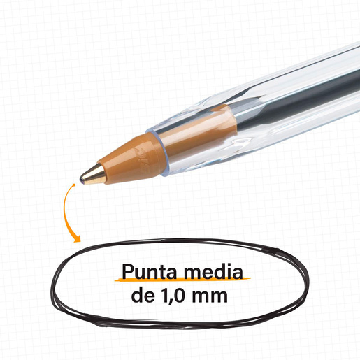 Bolígrafos Bic Cristal Punta Media - polipapel