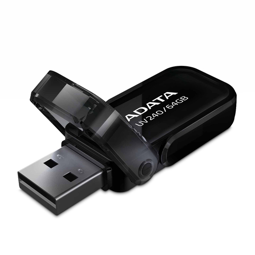 Memoria USB ADATA UV240 / 64gb / USB 2.0 / Negro
