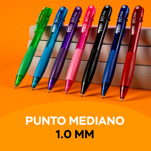 Plumas Retráctiles Bic Bu3 Surtidas 7 piezas