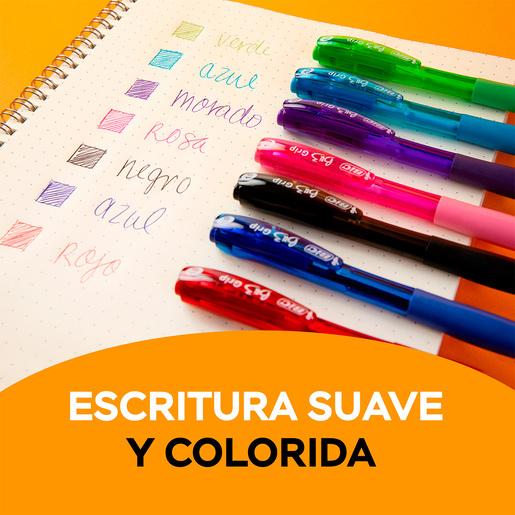 Plumas Retráctiles Bic Bu3 Surtidas 7 piezas