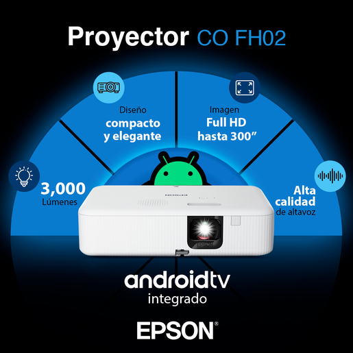 Proyector Epson EpiqVision Flex CO-FH02 Full HD Blanco