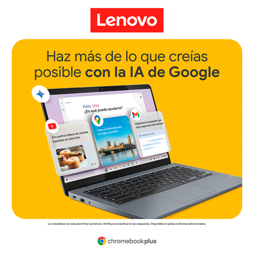 Bundle Laptop Lenovo IdeaPad Slim 3 Chromebook Intel Core i3 14 pulg. 256gb SSD 8gb RAM más Motorola E20