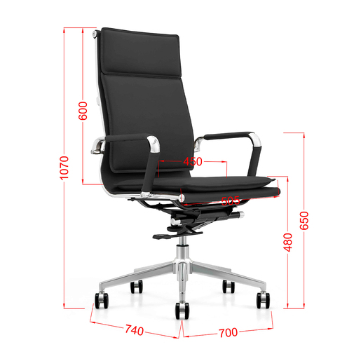 Silla Ejecutiva Office Depot CK089A-3 Negro