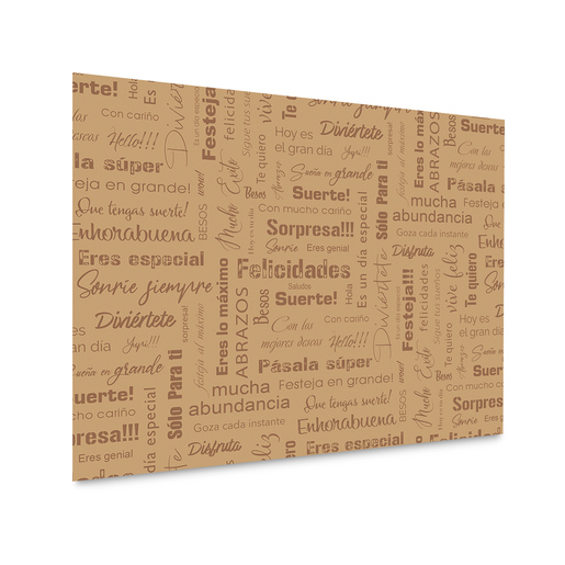 Papel Kraft para Regalo Pochteca Rollo Impreso 65 cm x 4 m