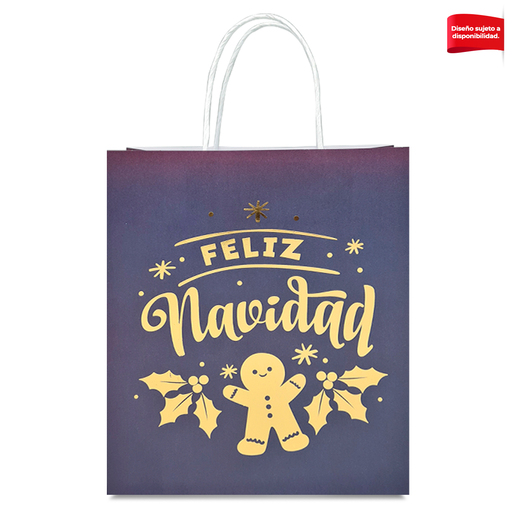 Bolsa de Regalo Navideña Granmark Foil Mediana Diseños