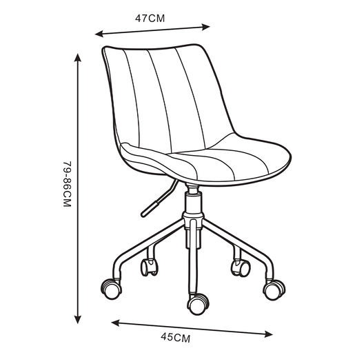 Silla de Trabajo Sky Chair CS-5018 Café