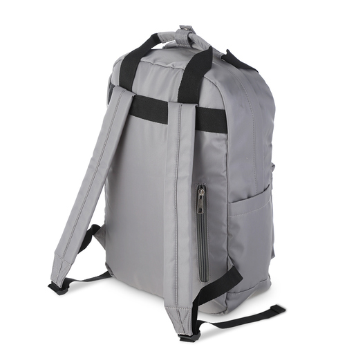 Mochila Escolar Ticher Take It Easy Gris Platinado