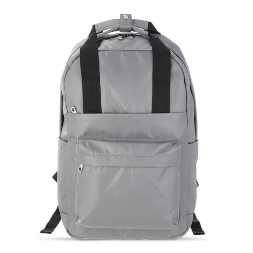 Mochila Escolar Ticher Take It Easy Gris Platinado