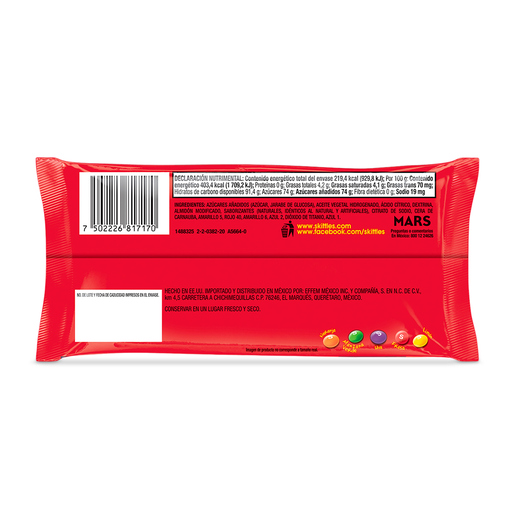 Skittles Sabores Frutales 54.4 gr