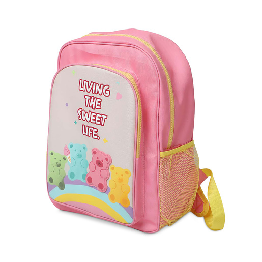 Mochila Escolar Ticher Gummy Bear Rosa 