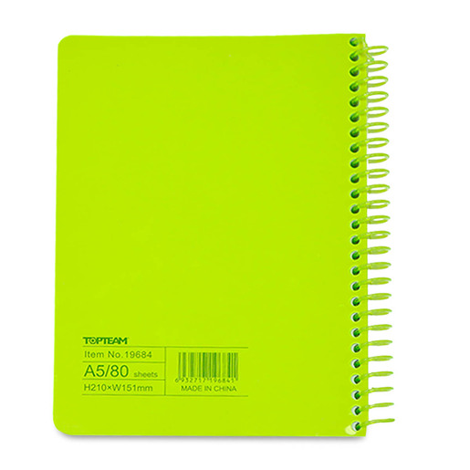 Cuaderno Francés Top Team Raya Amarillo Neón