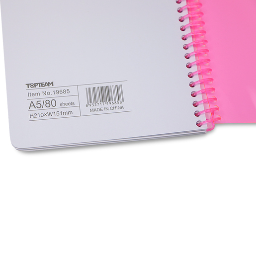 Cuaderno Francés Top Team Raya Rosa Neón