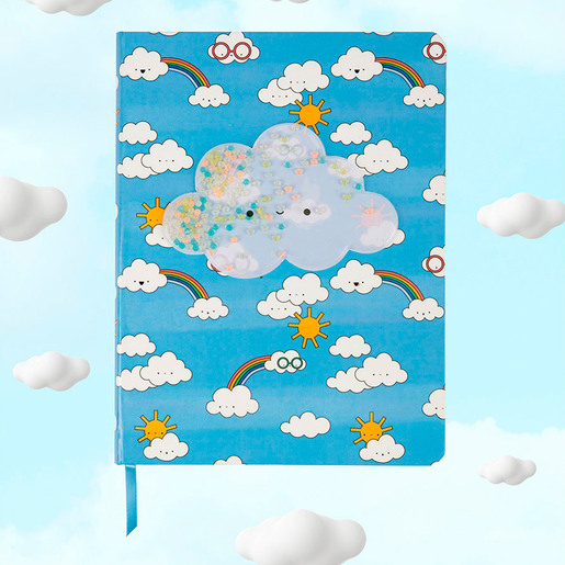 Cuaderno Esquela Red Top Nubes con Burbujas Raya 96 hojas