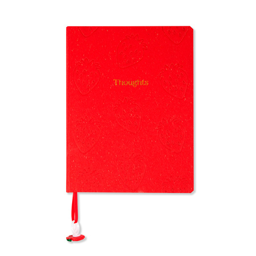 Cuaderno Esquela Red Top Fresas Thoughts Raya Rojo 96 hojas