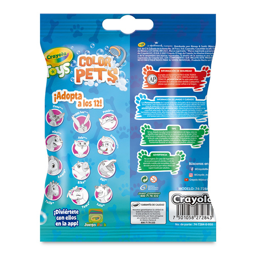 Bolsa Color Pets Crayola 4 piezas