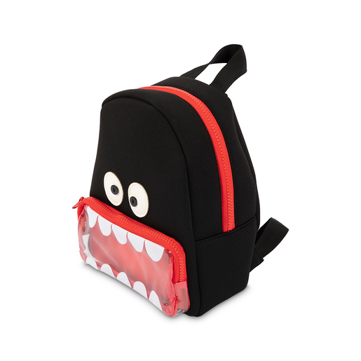 Mochila Escolar Ticher Monster Teeth Negro 