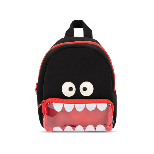 Mochila Escolar Ticher Monster Teeth Negro 