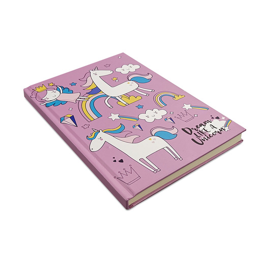 Cuaderno Esquela Red Top Unicornios Raya Morado 96 hojas