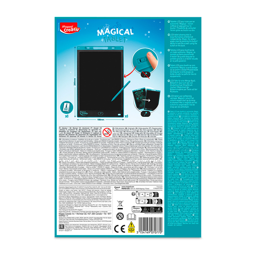 Tablero Mágico Maped 12 pulg. Negro