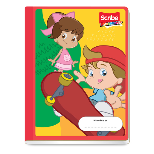 Cuaderno Profesional Scribe Cuadro Alemán Niños 80 hojas 