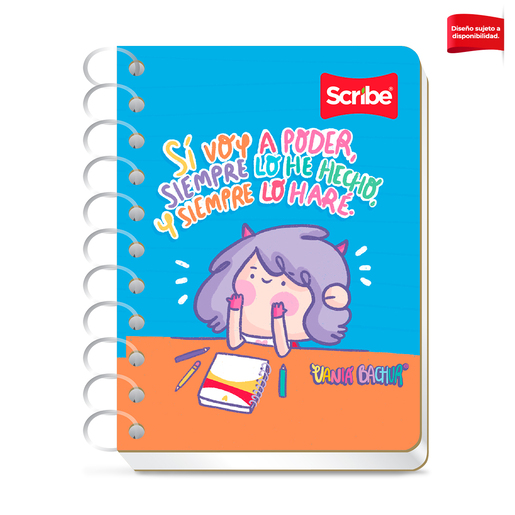 Cuaderno Profesional Scribe Raya Súper Girl 80 hojas 