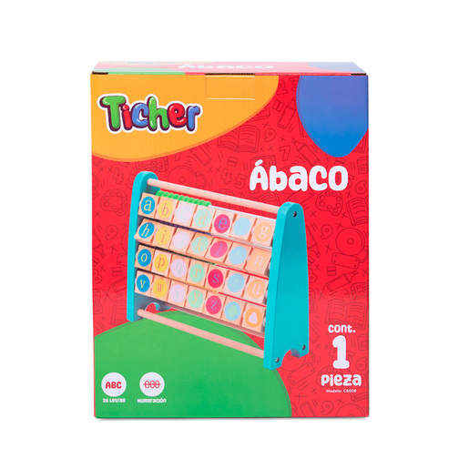 Abaco con Abecedario Ticher Multicolor