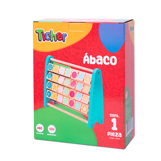 Abaco con Abecedario Ticher Multicolor