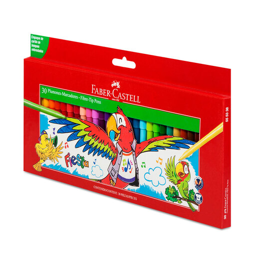 Plumones Faber Castell Fiesta 45 Colores 30 piezas