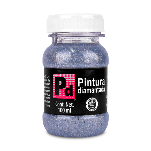 Pintura Acrílica Politec Diamantada Plata 100 ml