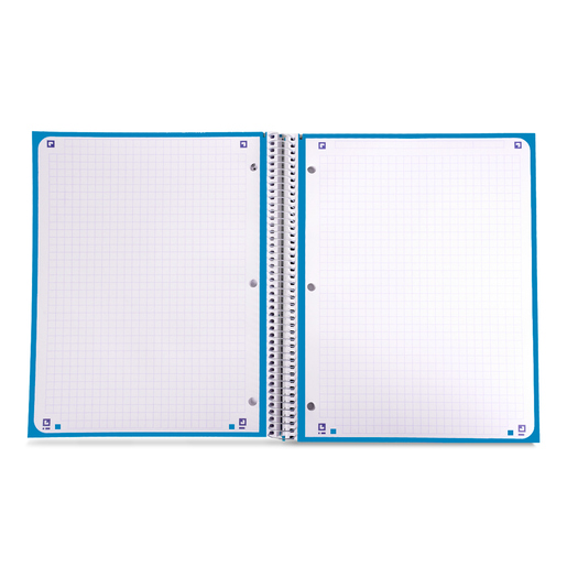 Cuaderno Profesional European Cuadro Grande Azul Marino 80 hojas