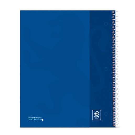 Cuaderno Profesional European Cuadro Grande Azul Marino 80 hojas