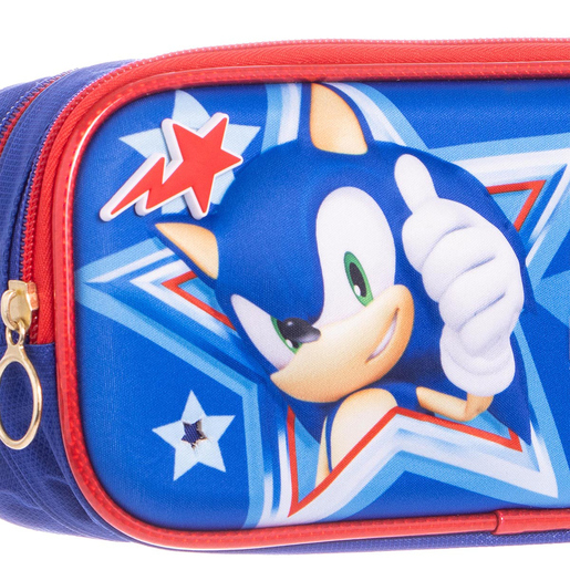 Lapicera Escolar Ruz Sonic 3D con Charms