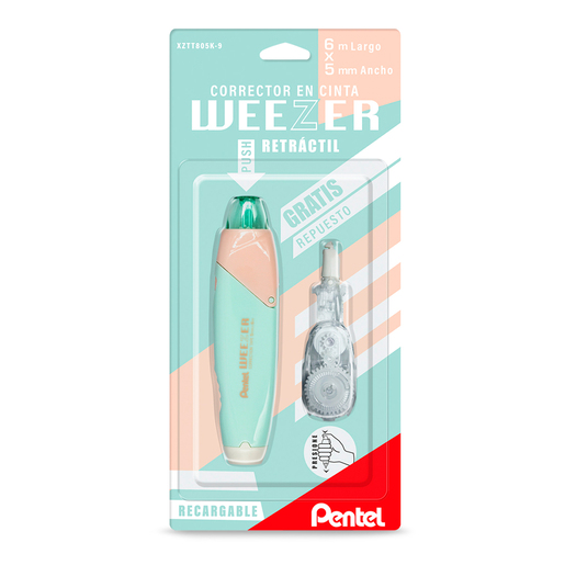 Corrector en Cinta Retráctil Pentel Wezeer 