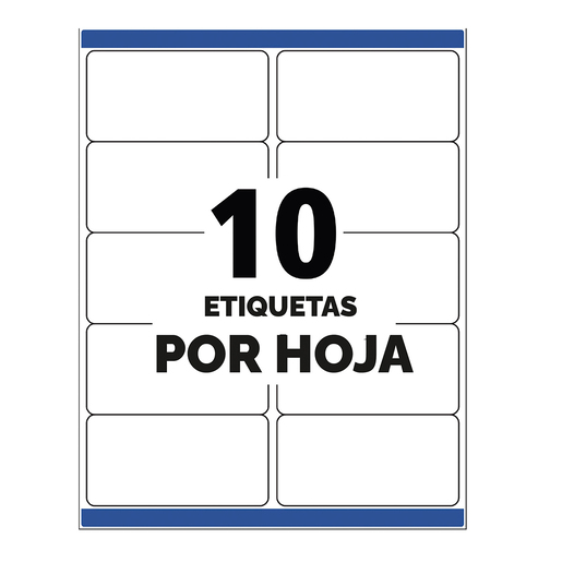 Etiquetas Rectangular Avery Blanco 100 piezas