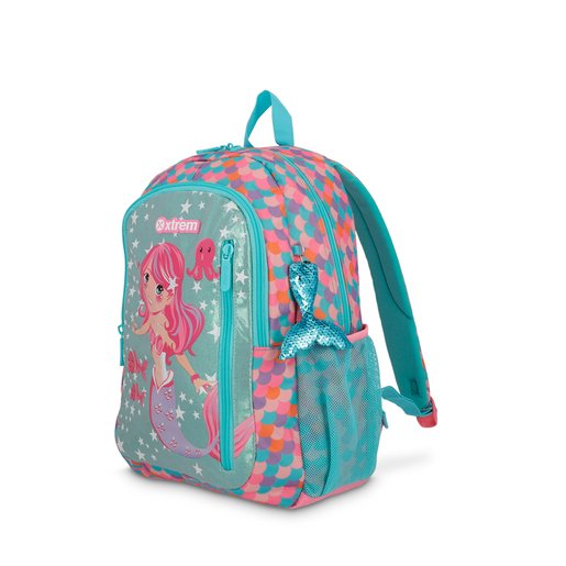 Mochila Escolar Xtrem Logan Pink Mermaid