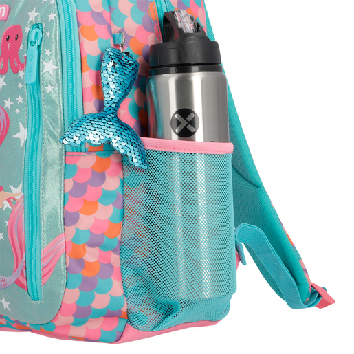 Mochila Escolar Xtrem Logan Pink Mermaid