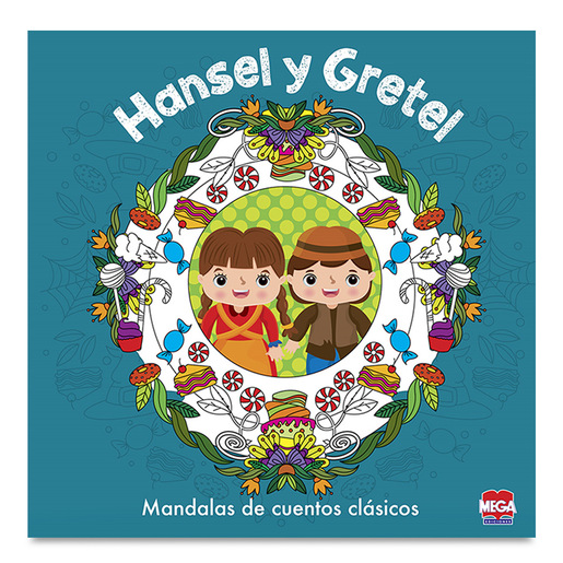 Libro de Mándalas para Colorear Mega Ediciones Hansel y Gretel 