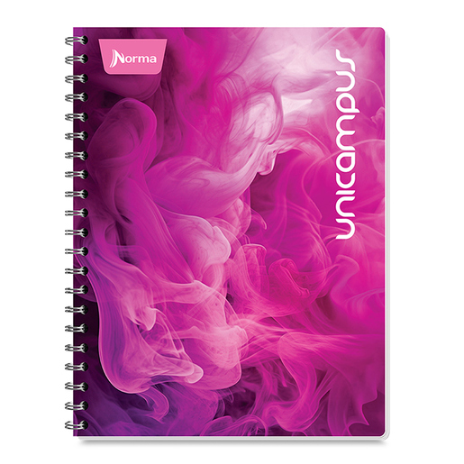 Cuaderno Profesional Norma Unicampus Metalizado Diseños Cuadro Chico 100 hojas